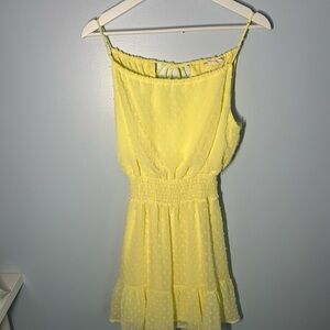 Altar'd State Yellow Pleated Sundress